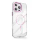 Vāciņš Clear Thin Mag priekš iPhone 17 Air 6,6\", rozā