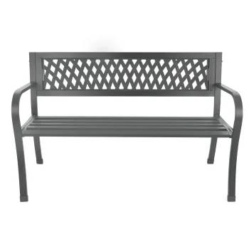 Longwell Industrial Ltd H-048 dārza sols ar atzveltni, grafīta