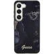 Guess Samsung Galaxy S23 S911 aizsargvāciņš Golden Marble Melns