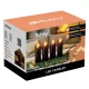 LED sveces Ruhhy 15 cm, 12 gab., melnas