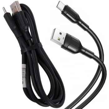 Izturīgs USB-A uz USB-C kabelis, 1.4m, 2.1A