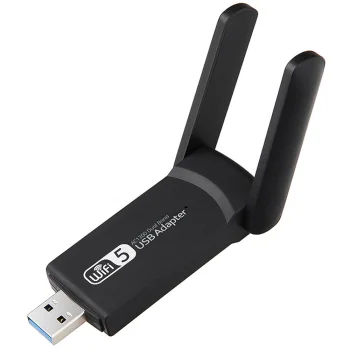USB Wi-Fi adapteris 1300 Mbps, divjoslu 2.4 GHz un 5 GHz tīkla karte, USB 3.0