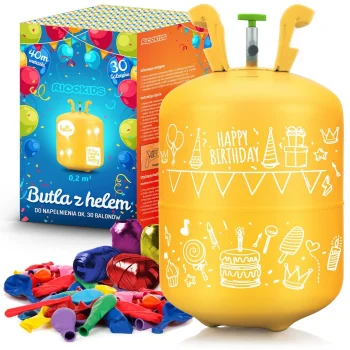 Ricokids hēlija balons 0.20m3 ar baloniem un lentīti