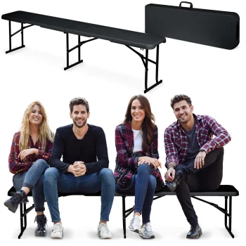 Plonos 440201 saliekams dārza un banketu sols 180 cm, melns