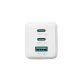 Joyroom JR-TG10 65W GaN 2x USB-C + USB-A lādētājs ar USB-C kabeli, balts