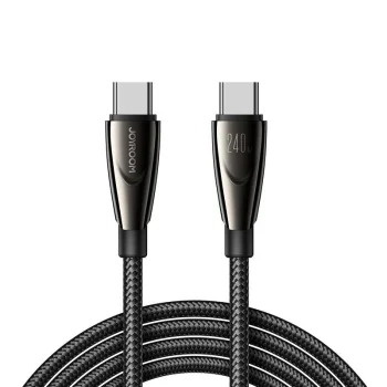 Joyroom Pioneer SA31-CC5 USB-C uz USB-C kabelis, 240W, 1.2m, melns