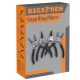 Bigstren 00022159 Segera gredzenu knaibļu komplekts, 4 gab., melns