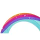 Piepūšamais bērnu ūdens smidzinātājs Bestway 52732 Jumbo Rainbow Dreams 221 x 71 x 193 cm