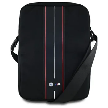 BMW BMTB8COMPVSKR 8" melna neilona somiņa ar sarkanu svītru | Tablet Bag Black Nylon Red Stripe