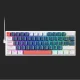 Machenike K500-B61 vadu mehāniskā spēļu tastatūra, zila un balta