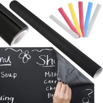 Pašlīmējoša Krīta Tāfele Dēlis Plēve 45x200 cm | Self Adhesive Chalk Board Sticker