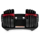 Movepro regulējama čuguna hantele ar paliktni, 2.5-24 kg