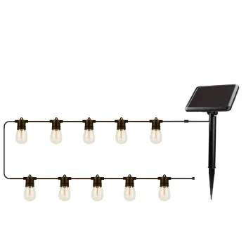 Forever Light SUNARI FLS-60 saules enerģijas LED virtene 7,5m 10 spuldzes IP44