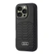 Audi Synthetic Leather MagSafe vāciņš Apple iPhone 16 Pro - Melns