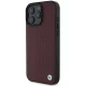 BMW Sign Leather Diamond Metal Logo MagSafe vāciņš iPhone 16 Pro Max, sarkans
