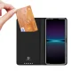 Sony Xperia 1 V DUX DUCIS Skin Pro Auto-absorbed Leather Cell Phone Case Cover, Black | Telefona Vāciņš Maciņš...