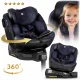 Nukido Aero Line bērnu autosēdeklītis 0-36 kg Isofix, melns/tumši zils