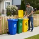 Multistore 3x120L atkritumu tvertņu komplekts, zils/zaļš/dzeltens