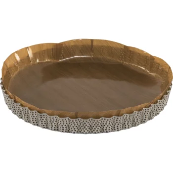 De Buyer 3214.24 perforēta cepamforma ar noņemamu pamatni, 24 cm