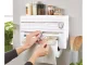 Virtuves organizators un folijas/papīra dozators 4-in-1, balts
