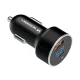 Auto lādētājs Wozinsky WDCCAC, USB-C un USB-A, PD, QC 3.0, 36W, melns