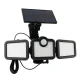 Forever Light Sunari FLS-04 LED solārā lampa ar kustības sensoru, 8W, 600lm, Melna