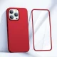 Vāciņš ar aizsargstiklu Joyroom 360 Full Case iPhone 13 Pro Max JR-BP928, sarkans