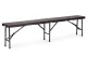 MultiGarden banketu galds 180 cm ar 2 soliem, brūns