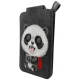 Nimmy New Big-Eye Cute Pets 2.0 Panda magnētiskais maciņš ar statīvu, melns