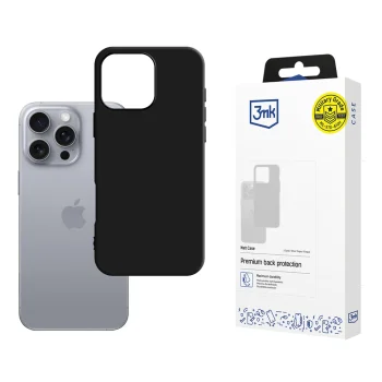 3mk Matt Case iPhone 16 Pro vāciņš, melns