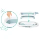 Salokāma bērnu vanniņa ar termometru RK-282, Balta-zila | Baby Bathtub with Thermometer