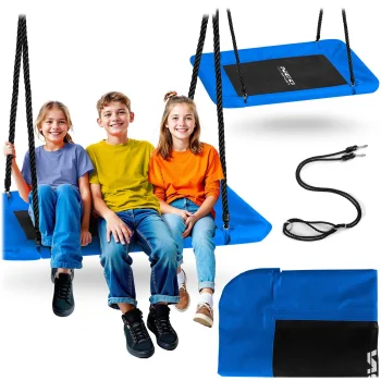 Taisnstūra šūpoles stārķa ligzda Neo-Sport Swingo 110 x 70 cm