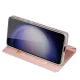 Dux Ducis Samsung Galaxy S24+ atverams vāciņš maciņš grāmatiņa Skin Pro, rozā