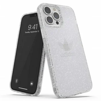 Adidas iPhone 13 Pro Max vāciņš OR Protective Clear Case Glitter, sudraba