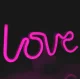 Dekoratīvs LED neona uzraksts Love, violets