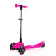 Ricokids Jelly trīsriteņu balansa skrejritenis bērniem ar LED, Rozā