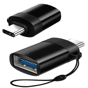 USB-C uz USB-A 3.0 OTG adapteris, melns
