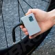 Akumulatora velosipēda sūknis Rockbros AS240 PRO, 120 PSI, 420 mAh, melns