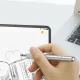Baseus Golden Cudgel Stylus + Pildspalva, Sudraba | Double-sided Capacitive Stylus with Gel Pen, Silver