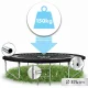 Neo-Sport NS-12C231 dārza batuts ar iekšējo tīklu 374 cm, melns