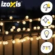 Izoxis 300 LED Ziemassvētku lampiņas bumbiņas, 30m, silti balta