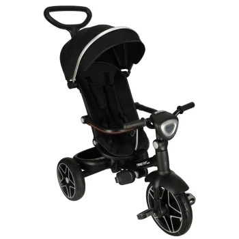 Ikonka TRIKE FIX Elite 2-in-1 trīsritenis / ratiņi, melns