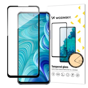 Aizsargstikls Wozinsky Full Glue priekš Infinix Hot 11S NFC ar rāmi, melns