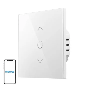 Viedais Wi-Fi žalūziju slēdzis un taimeris Meross MRS100HK(EU) ar HomeKit atbalstu