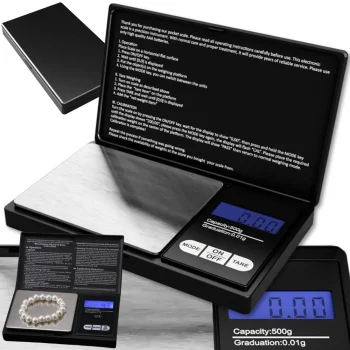 Precīzi digitālie juvelieru kabatas svari 500g / 0,1g