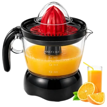 Elektriskā citrusaugļu sulu spiede 0.7L 25W, melna