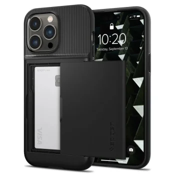 Apple iPhone 14 Pro 6.1'' Spigen Slim Armor Cs Case Cover, Black | Telefona Vāciņš Maciņš Apvalks Bampers