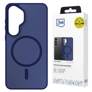 3mk Smoke MagCase vāciņš priekš Samsung Galaxy S25, zili caurspīdīgs