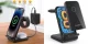 Bezvadu lādētāja statīvs Choetech 3-in-1, 15W, Black