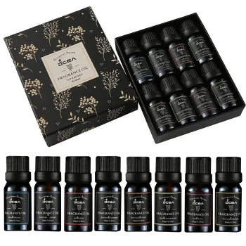 Ēterisko eļļu smaržu komplekts kastītē, 8 gabali | Essential Fragrance Oils